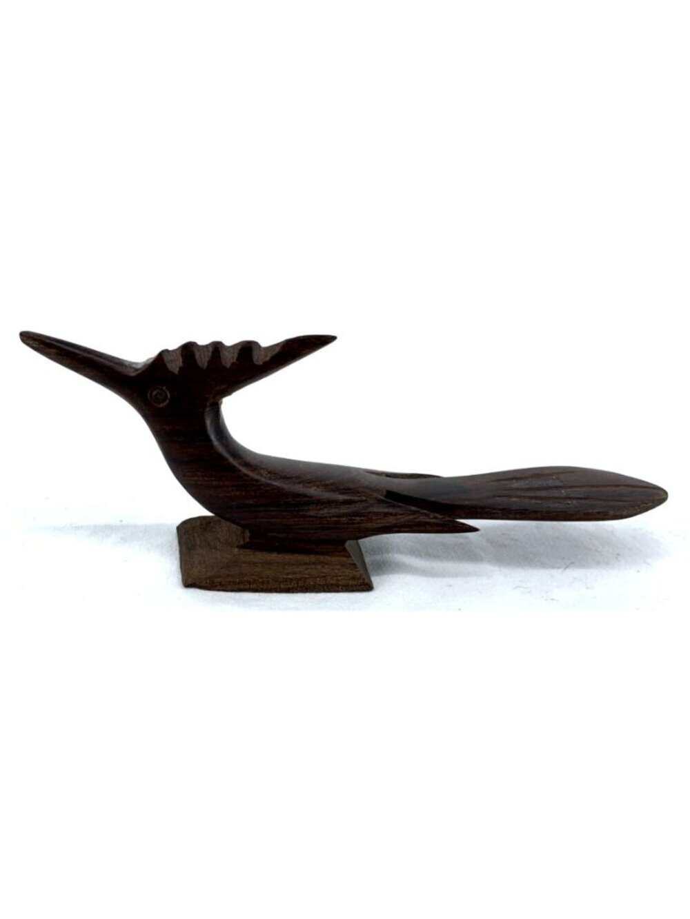 Ironwood Roadrunner Bird Sculpture Mid Century 7.5" Handcrafted